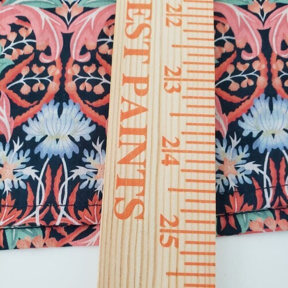 J Crew Liberty Shirt May Nouveau Print Scalloped Tie-neck Top Womens Sz Small - Picture 10 of 10